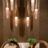 Venice set quartz sconces luxury bathroom gold faucets