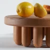 Small Angelin wood centerpiece with lemons.