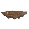 Bronze Metal HLM0503G Fused Glass Centerpiece, epitomizing modern elegance for sophisticated dining space.