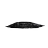 HLM0507 Organic Artglass Leaf Shape Centerpiece in sleek black, epitomizing contemporary luxury for high-end interiors