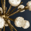 Close-up of the white quartz finish of the Quartz Decor Porto Alegre V light.