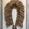 Headdress, Indigenous Natural Fiber, Patacho Centered on Wall