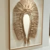 Headdress, Indigenous Natural Fiber, Patacho Displayed on Wall from a Distance