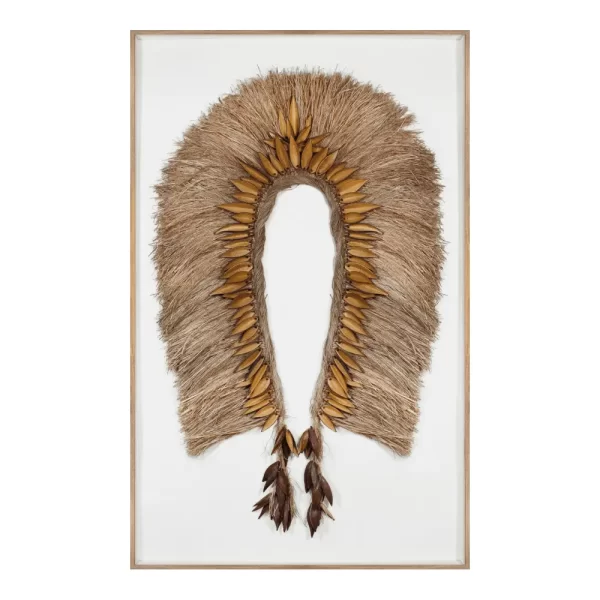 Headdress, Indigenous Natural Fiber, Patacho Against White Background