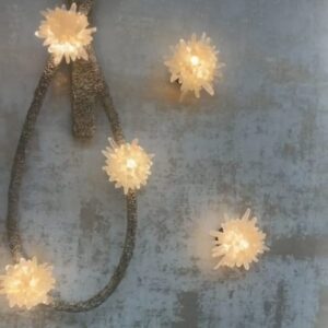 Two Artorius Natural Quartz Wall Lamp displayed on a grey wall beside other wall sconce from this collection.