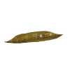 Organic Artglass Leaf Shape Centerpiece, white background.